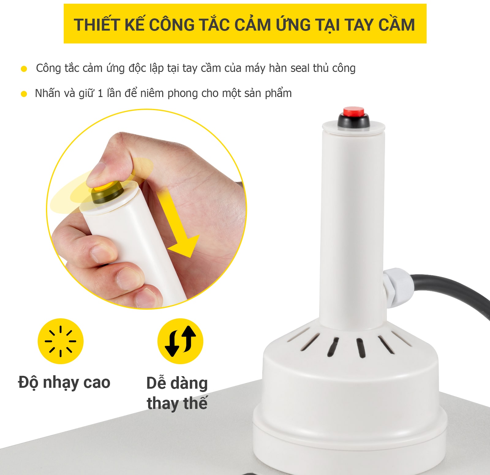 Máy hàn 500A có thể điều chỉnh thời gian hàn linh hoạt