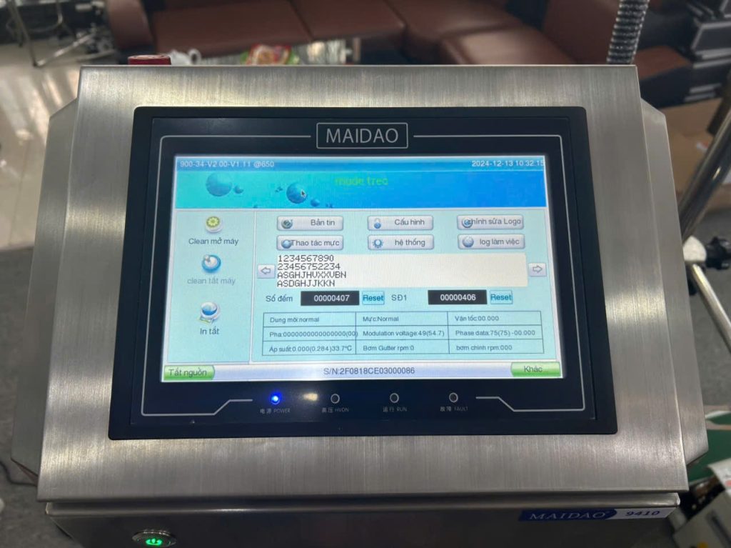 Máy in phun date cầm tay Maidao chính hãng – giải pháp in NSX – HSD chuyên nghiệp, giá rẻ cho doanh nghiệp sản xuất bao bì