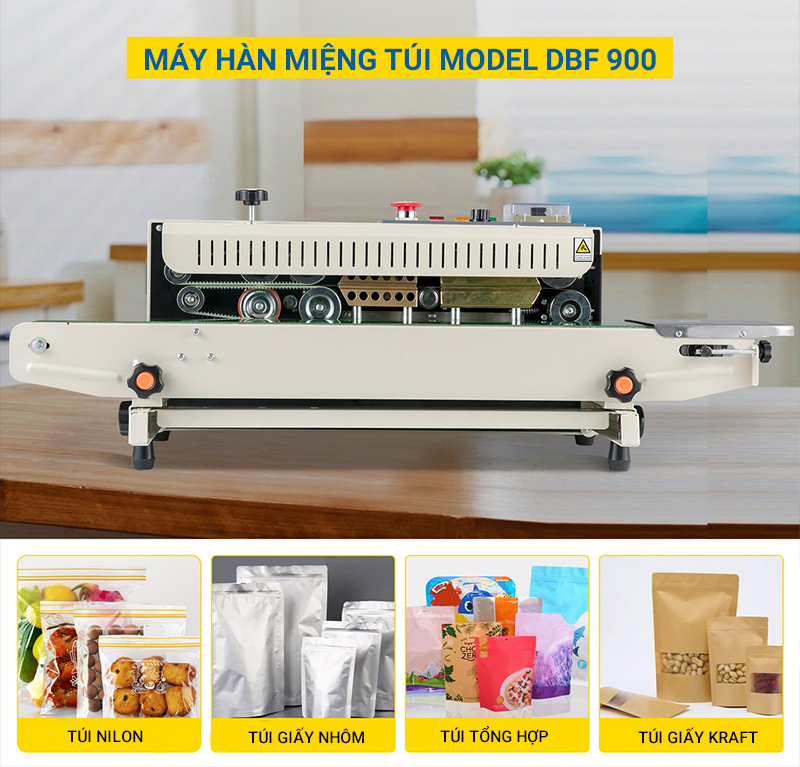 Máy hàn miệng túi sản phẩm DBF 900
