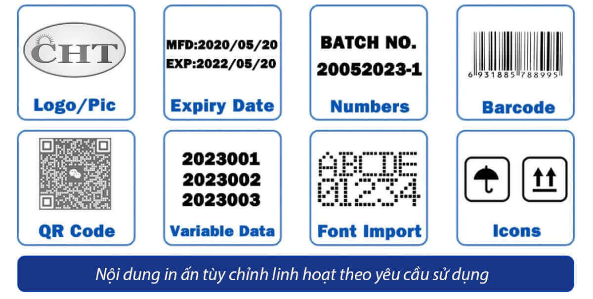 Nội dung in ấn tùy chỉnh đa dạng