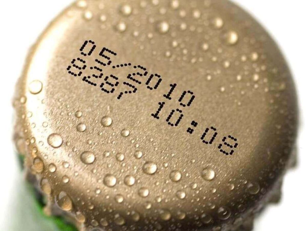 Bản in date trên nắp chai inox 