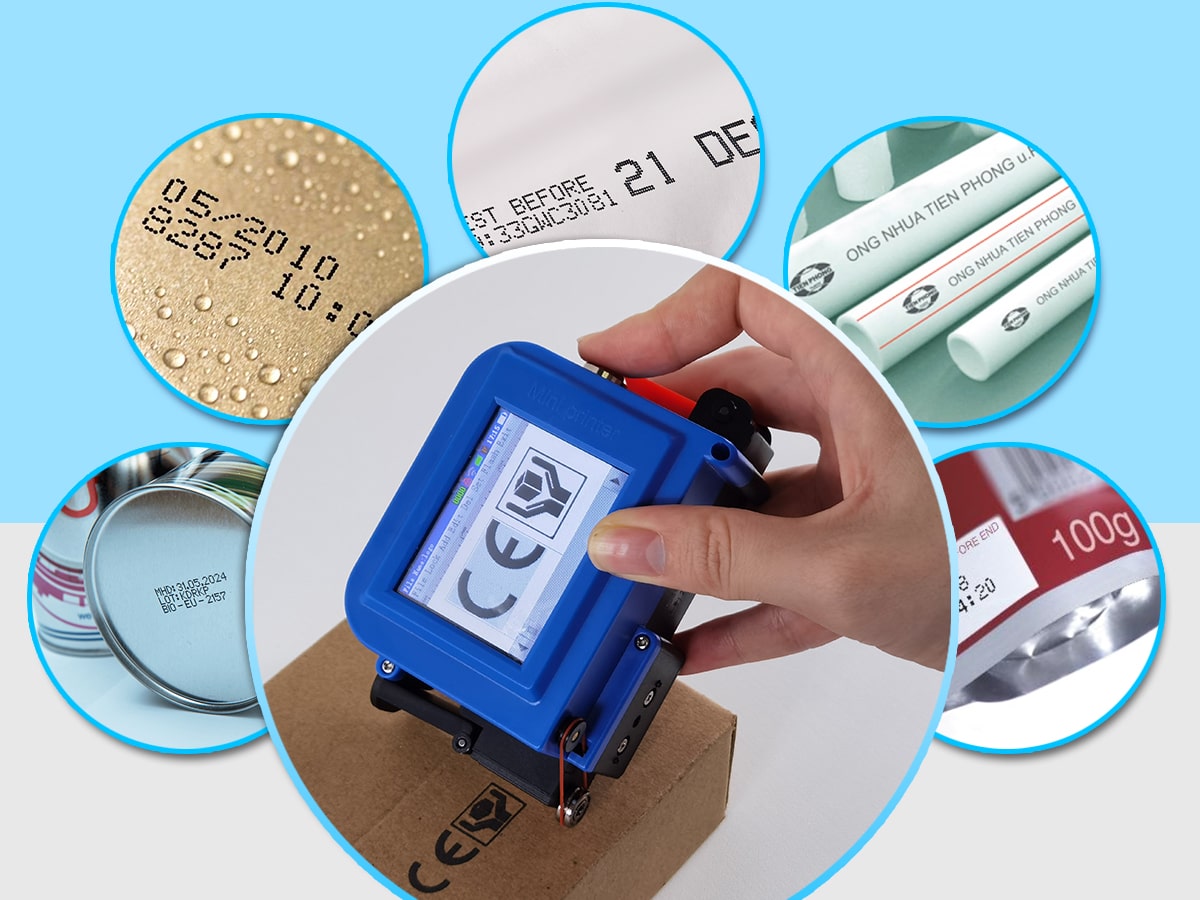 Máy in date mini H8 in ấn đa chất liệu